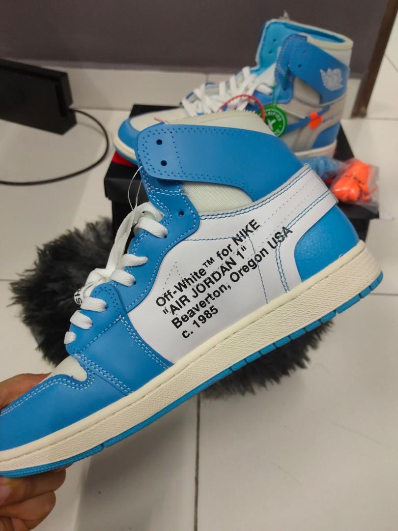Air jordan 1 top retro off white unc