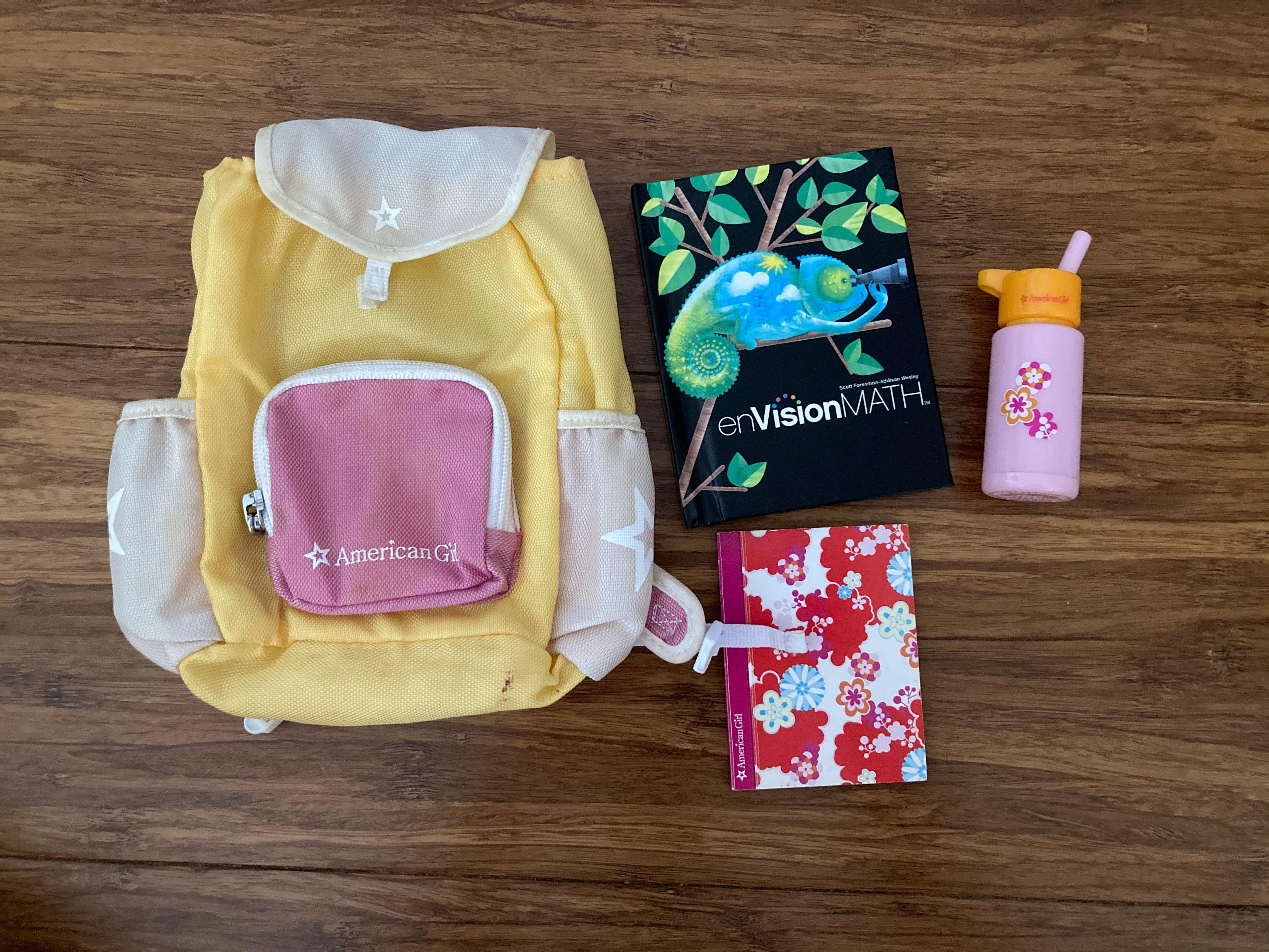 American girl store doll school backpack