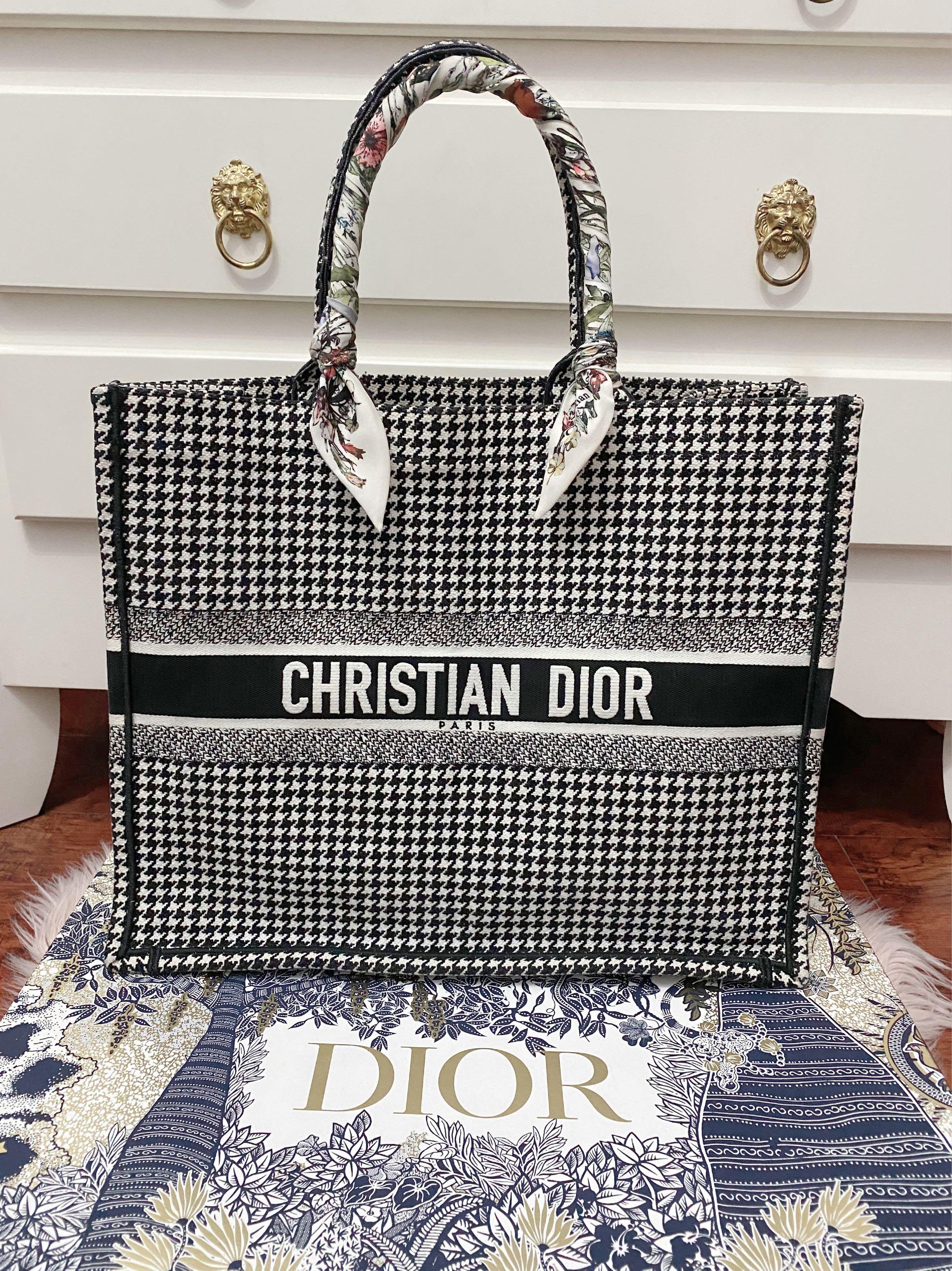Auth dior book tote large free authentic twilly, Luxury, Bags & Wallets on  Carousell