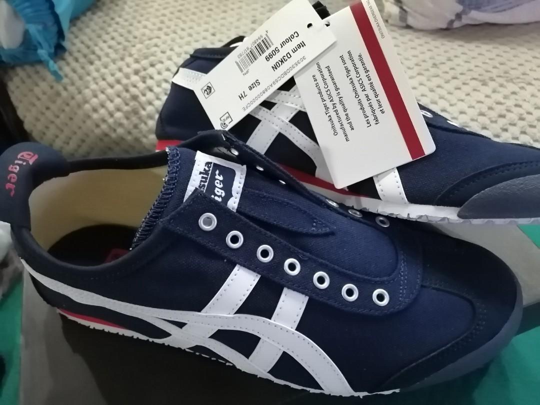 Authentic BN Unisex Onitsuka Tiger Navy Off White Mexico 66 Slip On