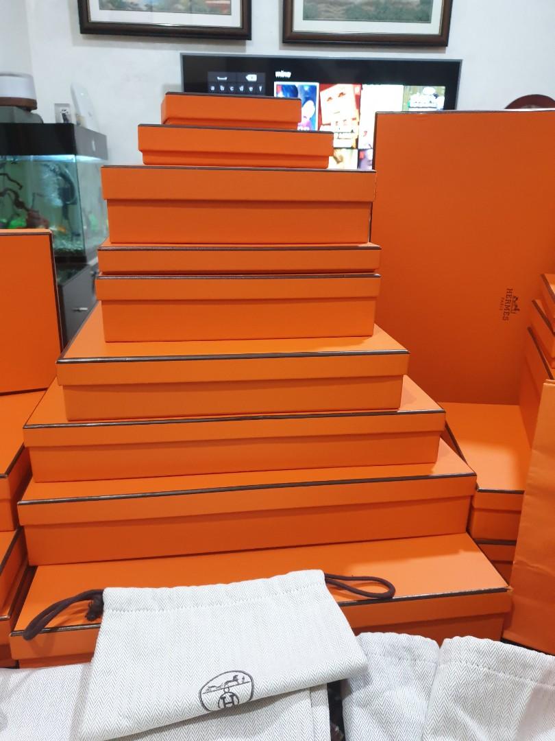 Authentic Hermes Boxes (Category: Luxury Accessories) located in Pasig City. Submitted by castlescollections (Listing ID 1099529090, Image 3). Description: authentic hermes boxes and dustbags assorted size in very good condition pls dm me if interested ready for pick-up/shipping.