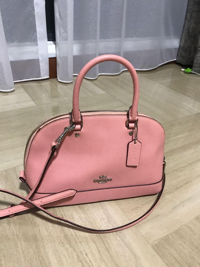 Arriba 43+ imagen baby pink coach purse