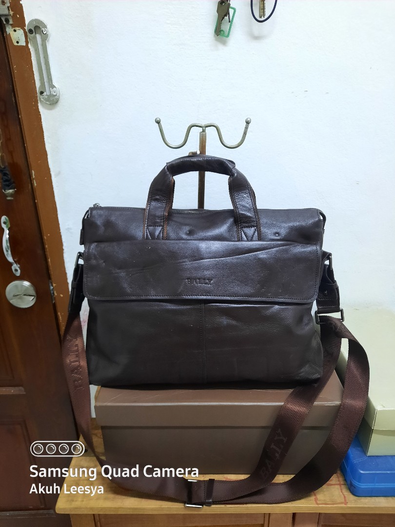 Bally Laptop Bag Men s Fashion Bags Briefcases on Carousell