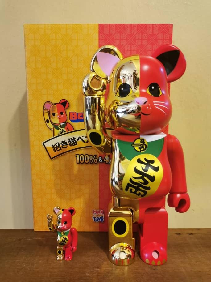 Bearbrick Maneki Neko 400 100 招财猫 Toys Games Action Figures Collectibles On Carousell