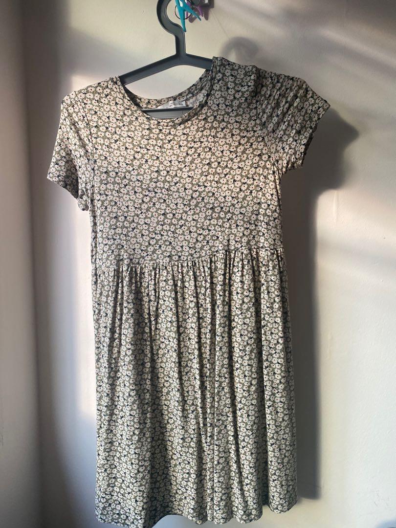 BRAND NEW Pull Bear Sun Dress green floral