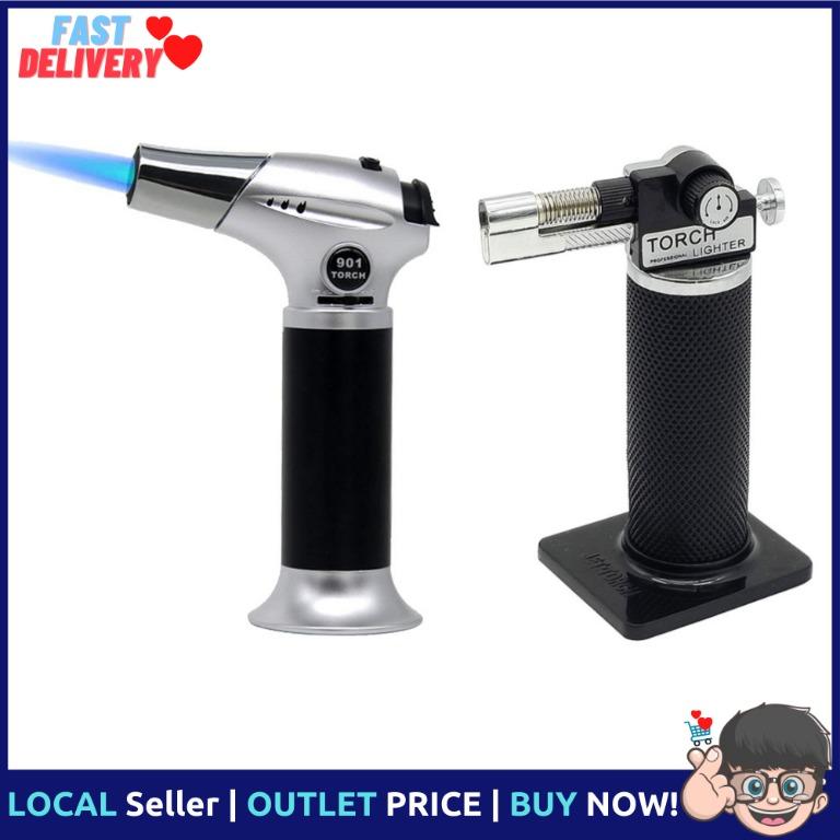 Butane Torch, Kitchen Blow Torch Lighter Refillable Culinary Cooking Torch with Safety Lock