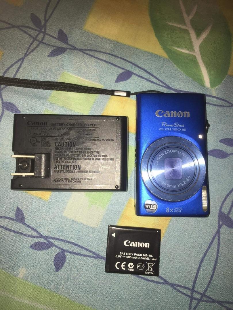 Canon Powershot ELPH 120 IS (Category: Cameras) located in Quezon City. Submitted by aiza.aiza (Listing ID 1099661663, Image 1). Description: Canon Powershot ELPH 120 IS with Camera Charger and Battery.