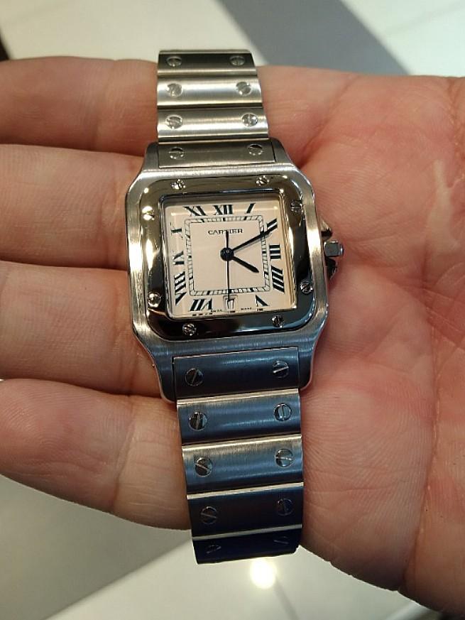 Cartier santos quartz watch top