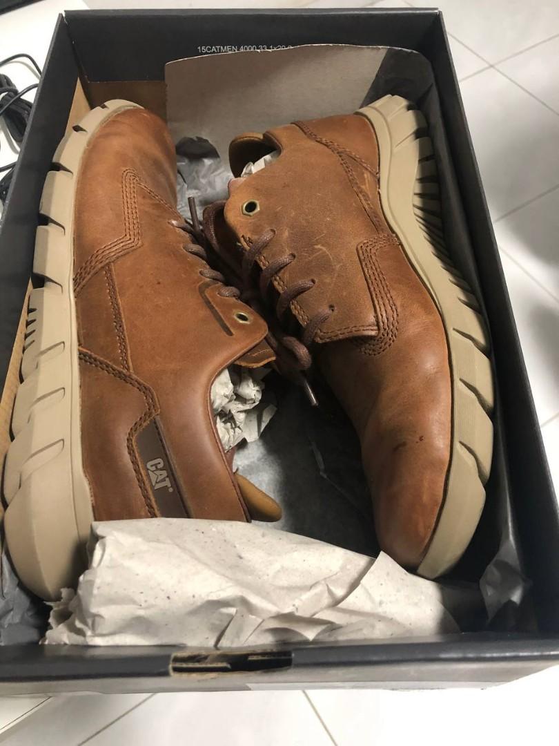Cat men's store leather shoes