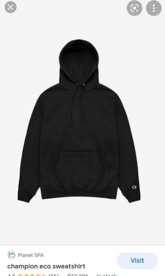 Champion black new arrivals hoodie blank