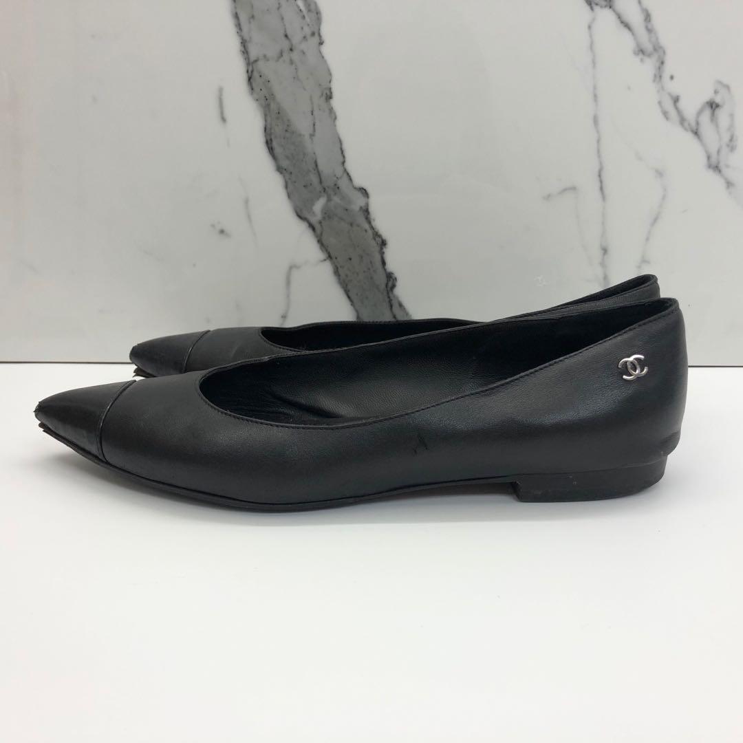 Discounted CHANEL BLACK POINTED SHOES 217012956