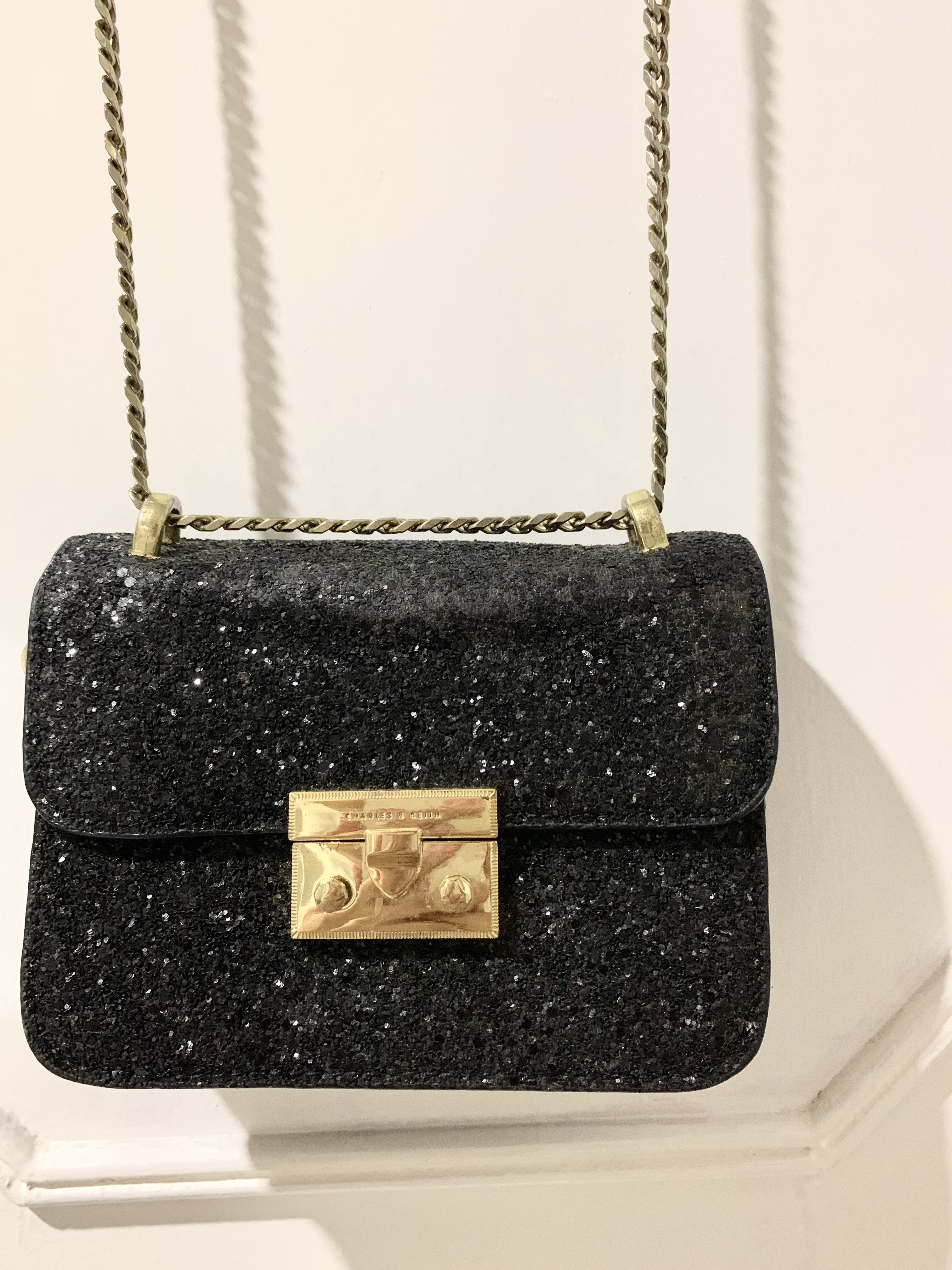 Charles and deals keith glitter bag