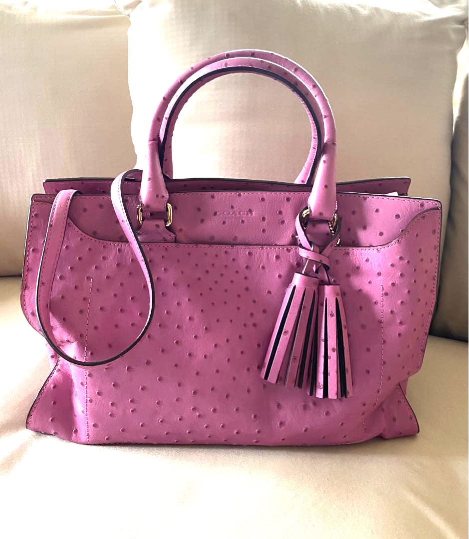 Coach ostrich bag top