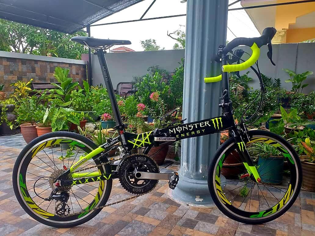 Folding bike custom best sale paint