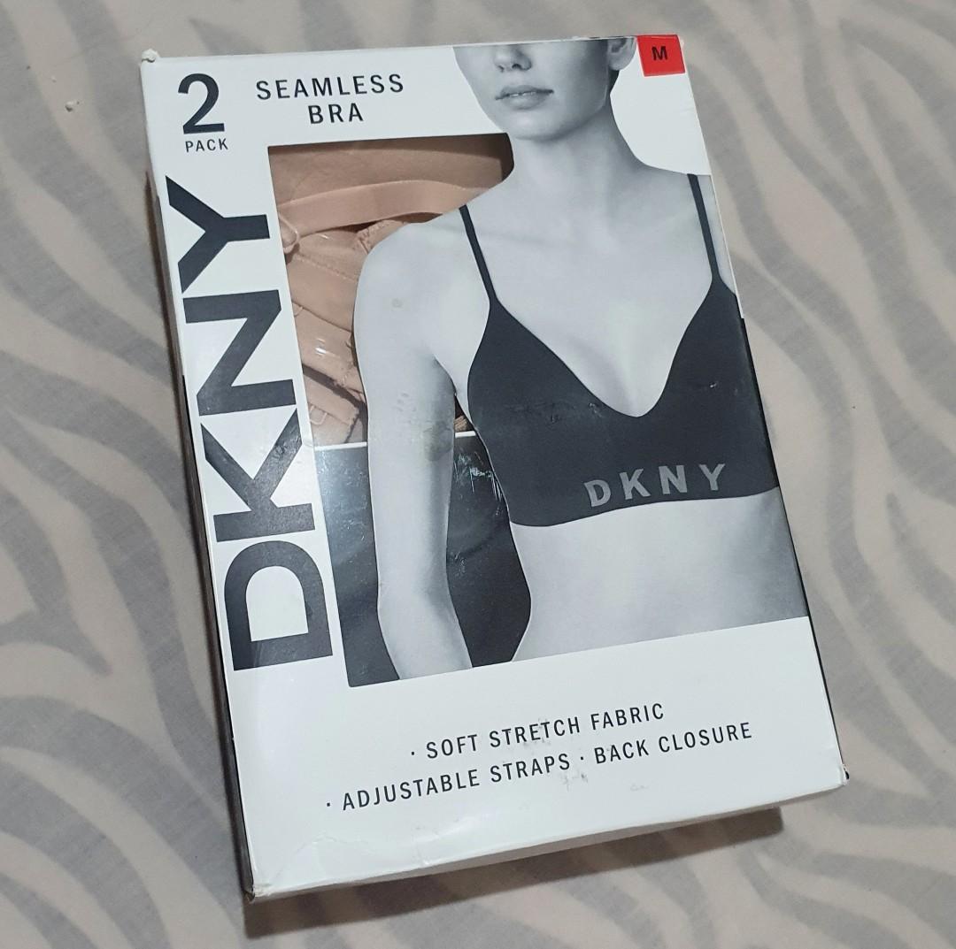 DKNY 2-Pack Seamless Bra (Black /Glow), Women's Fashion