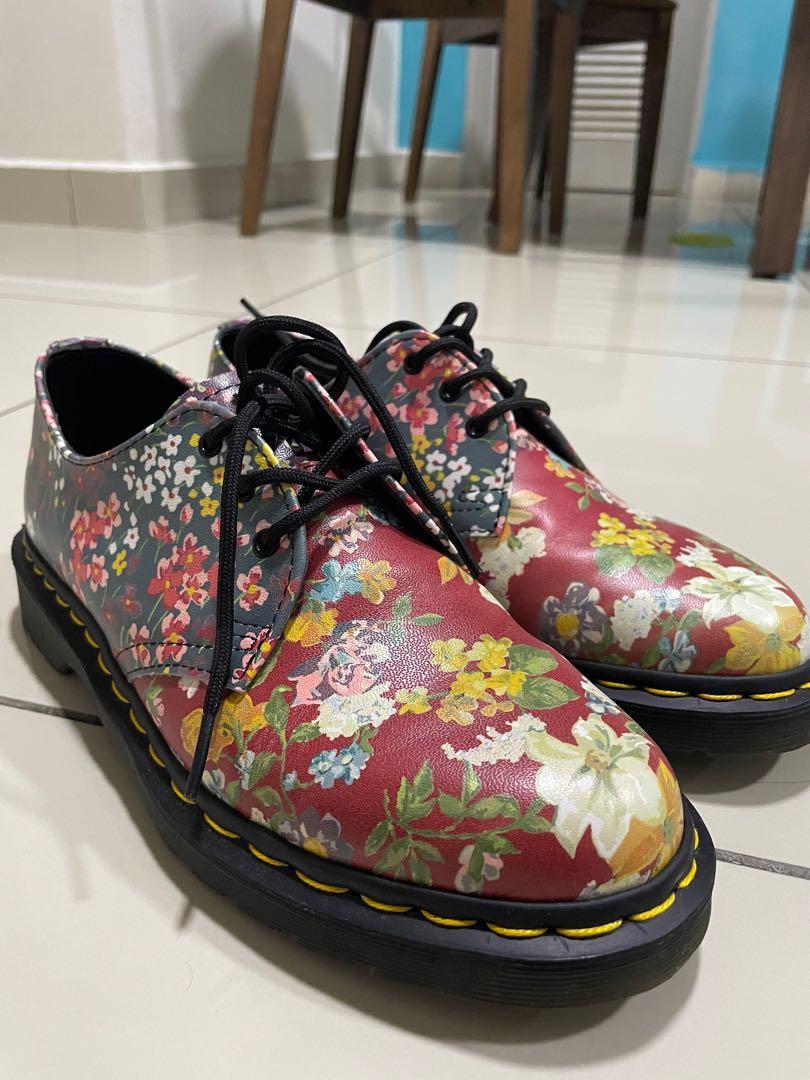 Dr martens floral embossed 39 discount