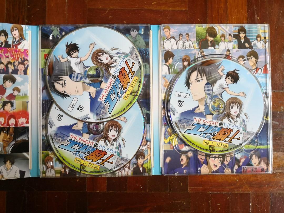 (DVD) The Knight in The Area 1-37 End Anime Cartoon Football Soccer Sports  Rare Motivational Emotional