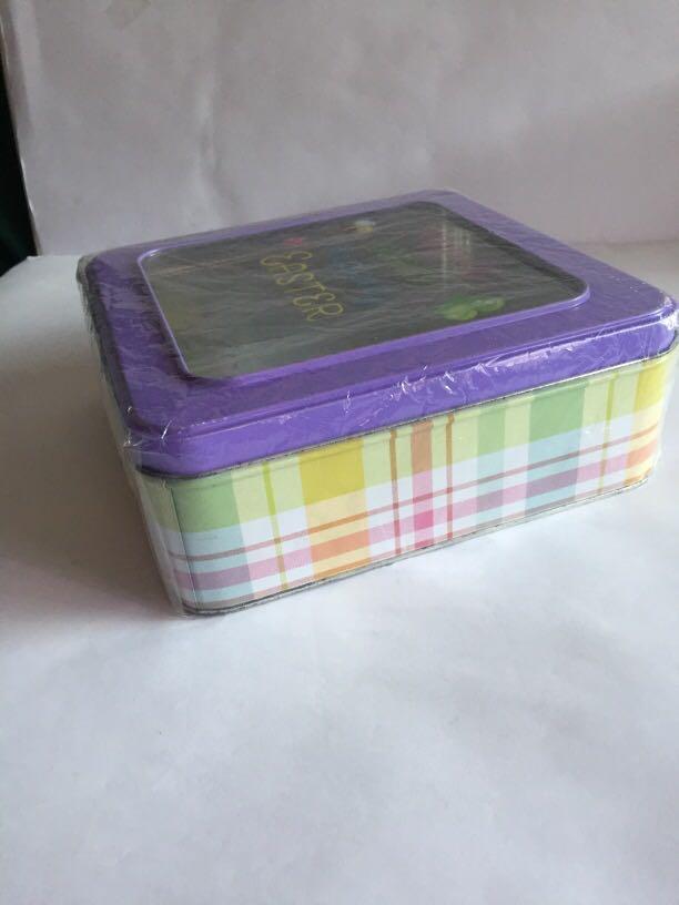 Easter Box ( Square Window Tin ) (Category: Storage Boxes & Baskets) located in Pasay City. Submitted by redgiftshop (Listing ID 1099565559, Image 3). Description: Age: 3+ Easter Box collection size: 19cm x 19cm direct bought in US US components product code: .