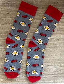 Egg & Bacon Long Socks