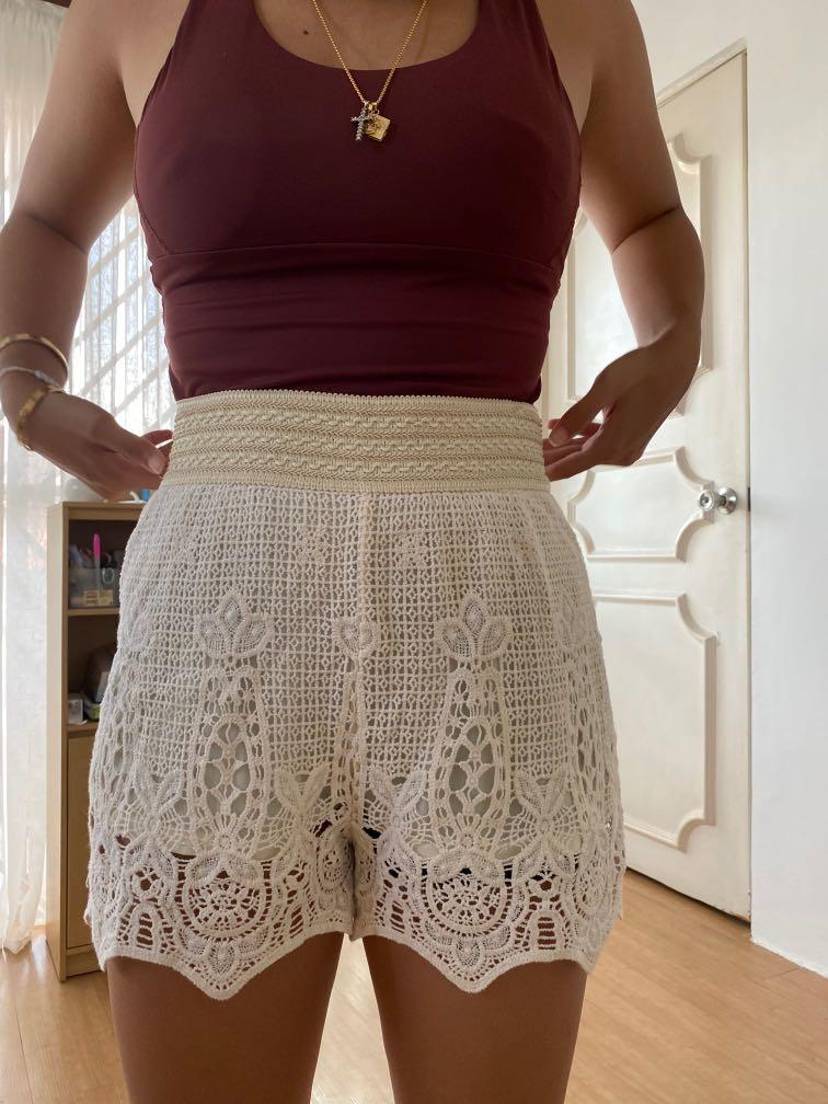 Forever21 shorts (Category: Shorts) located in Quezon City. Submitted by fernan.declutter (Listing ID 1099576727, Image 3). Description: Crochet shorts and super cute with crop tops or anything for the beach! .