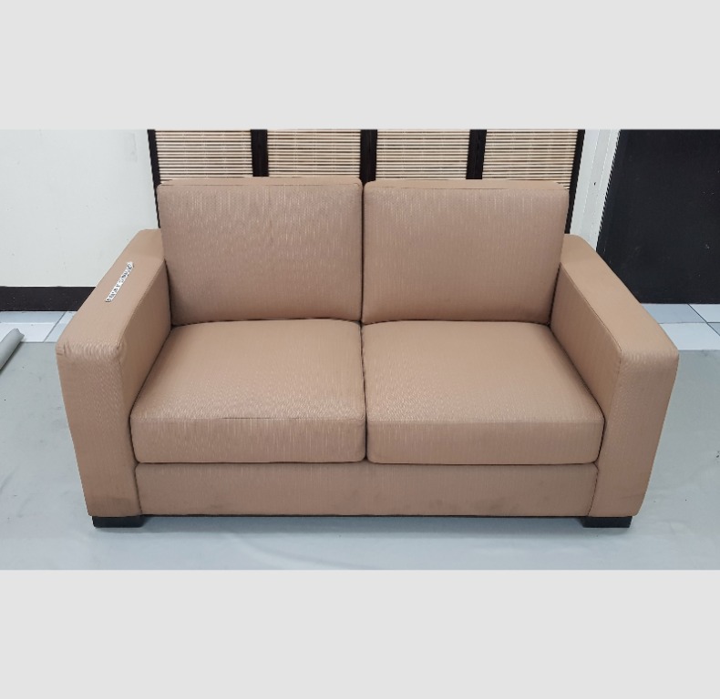 (FREE DELIVERY) SOFA (1) 2S MOCHA G202, Furniture & Home Living