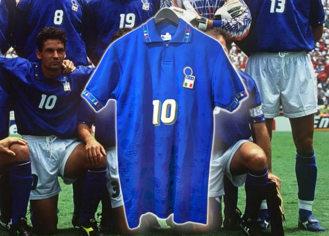 Italy 1994 Baggio World Cup Shirt -  Finland