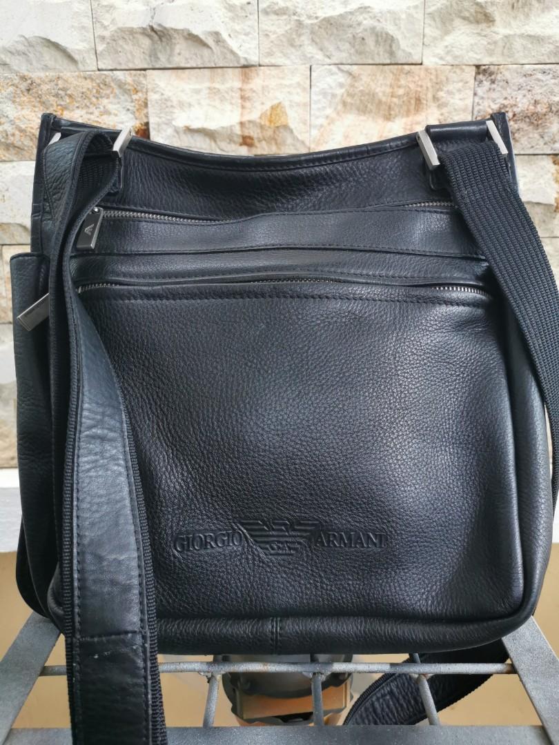 Giorgio armani leather sling bag price hotsell