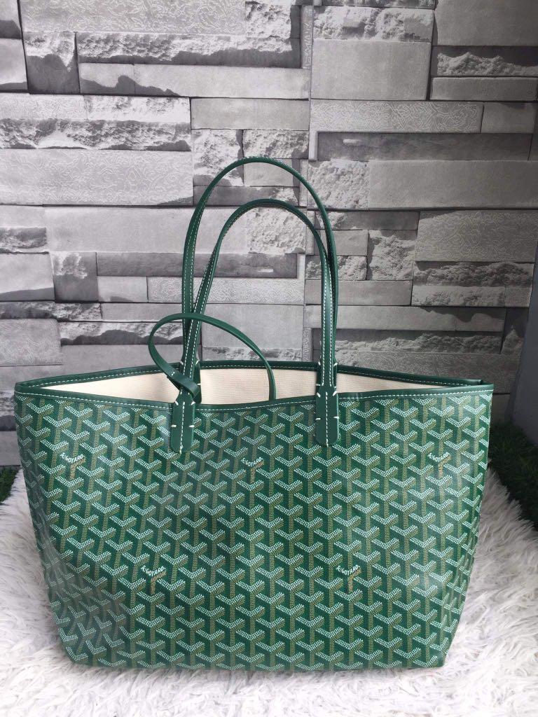 goyard tote green