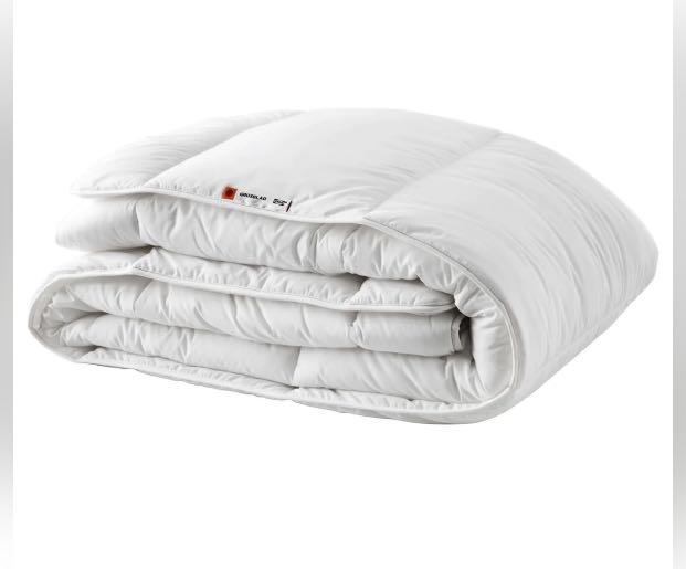 GRUSBLAD Quilt / Warmer / Blanket for Single Size Bed / Single Size : 150 x  200cm / Bed Quilt / Keep Warm / Comfy for Aircon, Furniture u0026 Home Living,  Furniture, Bed Frames u0026 Mattresses on Carousell