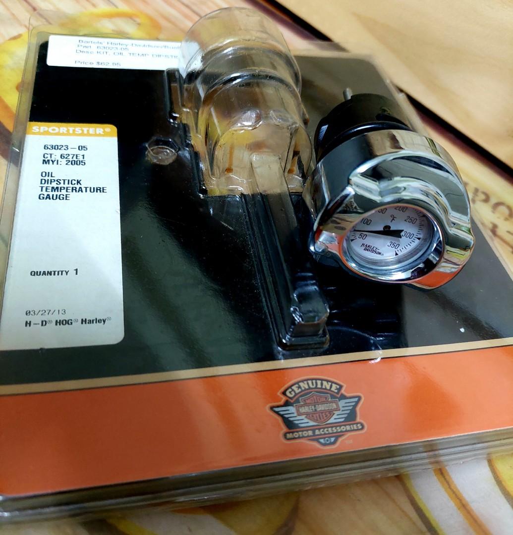 Harley Davidson Sportster Oil Dipstick Temperature Gauge Genuine Parts