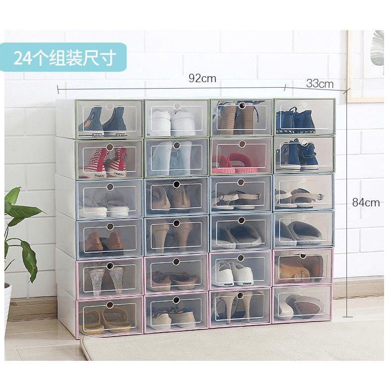 Shoe rack plastic box shop