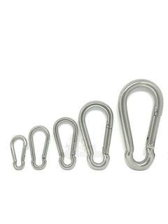 High Quality Stainless Steel Carabiner SWL up to 450 kg [4 / 5 / 6 / 8 / 10 / 12 mm thick]