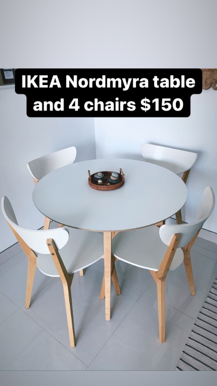 IKEA ダイニングテーブルセット NORDMYRA ノールドミーラ