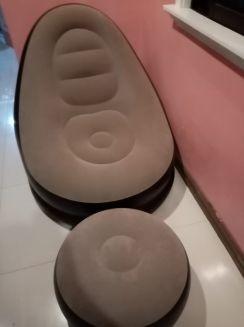 Inflatable Sofa Chair with Foot Stool