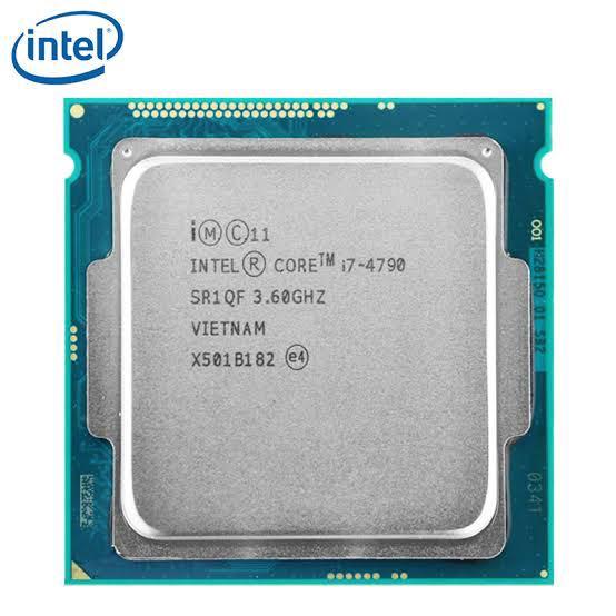 Intel I7-4790 processor (Category: Computer Parts) located in Quezon City. Submitted by luisangelo (Listing ID 1099681797, Image 1). Description: Used i7-4790 4 cores 8 threads On par with ryzen 5 2600 Never boosted, only used for light gaming. Bought in 2017. No box but stock cooler will be included Will provide actual pictures to serious inquiries, still installed in my mobo.