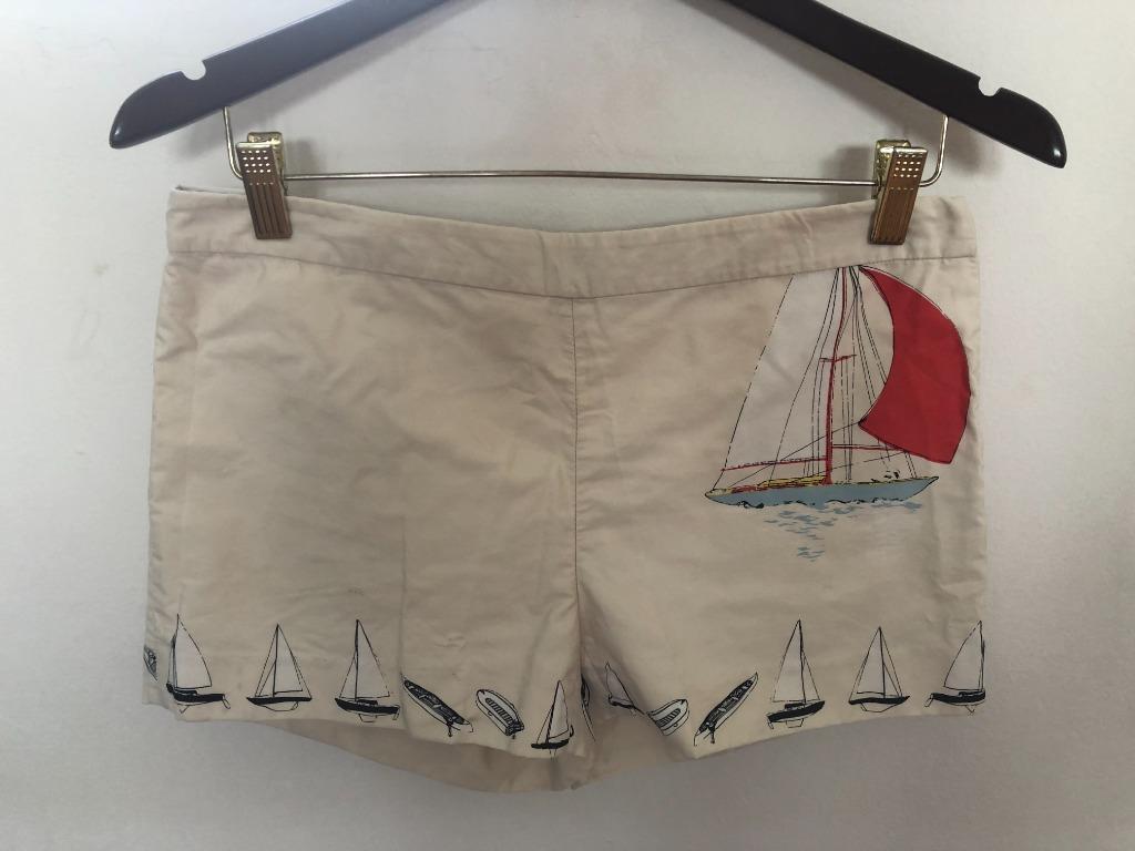 J. Crew CityFit Ladies Sailboat Shorts US4 Women s Fashion