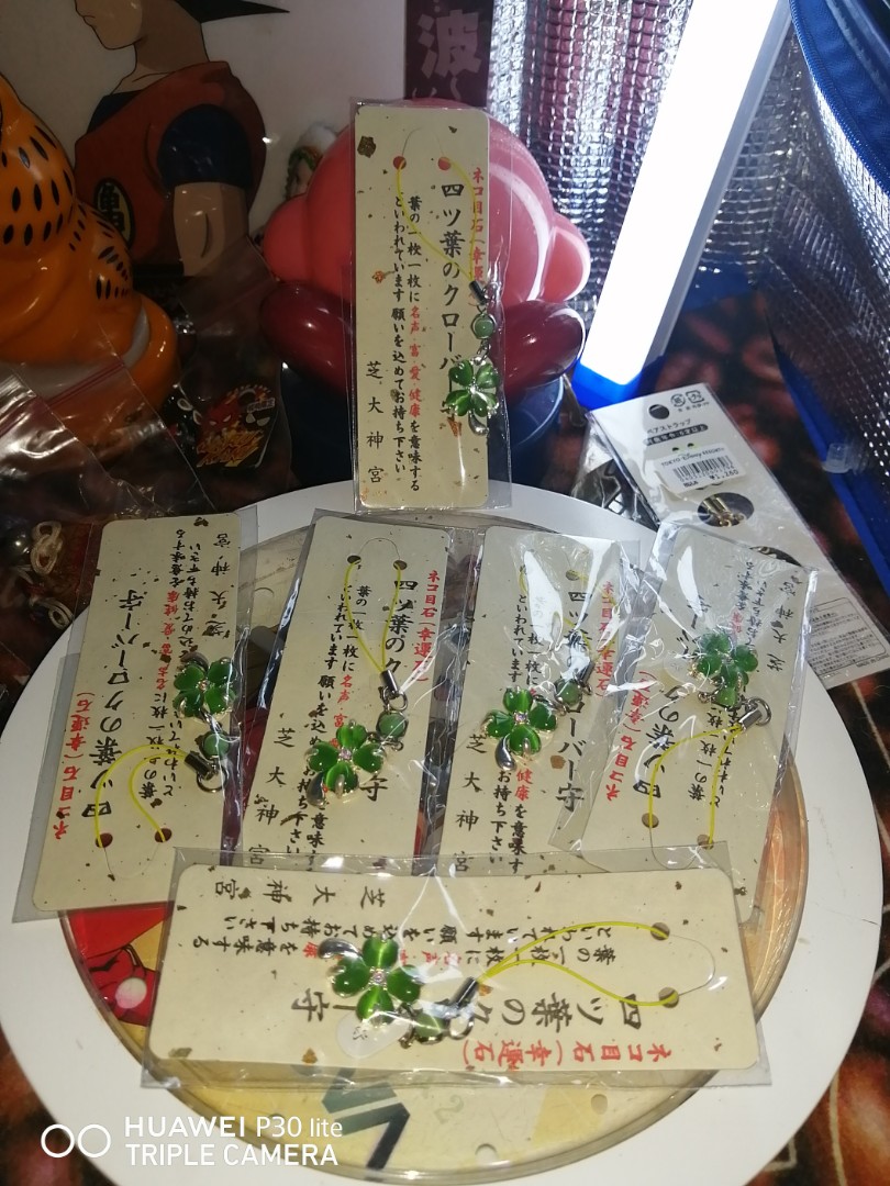 Japan Omamori Lucky Four Leaf Clover Hobbies Toys Stationary Craft Other Stationery Craft On Carousell