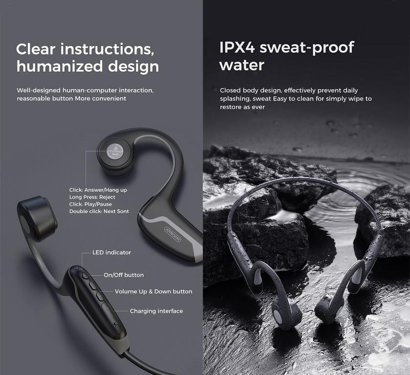JOYROOM JRG1 Bluetooth Bone Conduction Headsets, Audio, Headphones