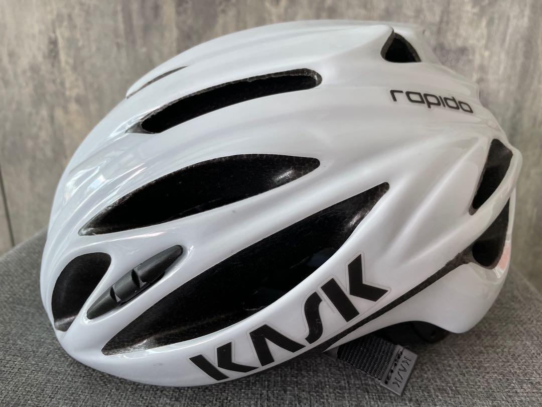 Kask Rapido Helmet White Sports Equipment Bicycles Parts