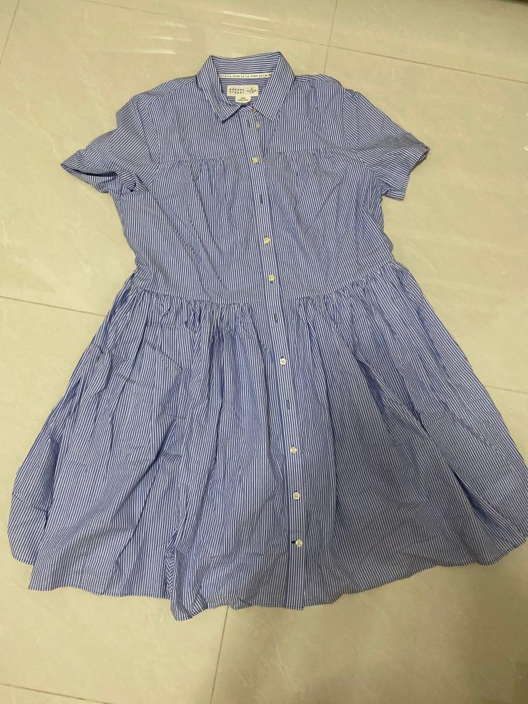 Kate Spade Broome Street Blue Stripe Dress