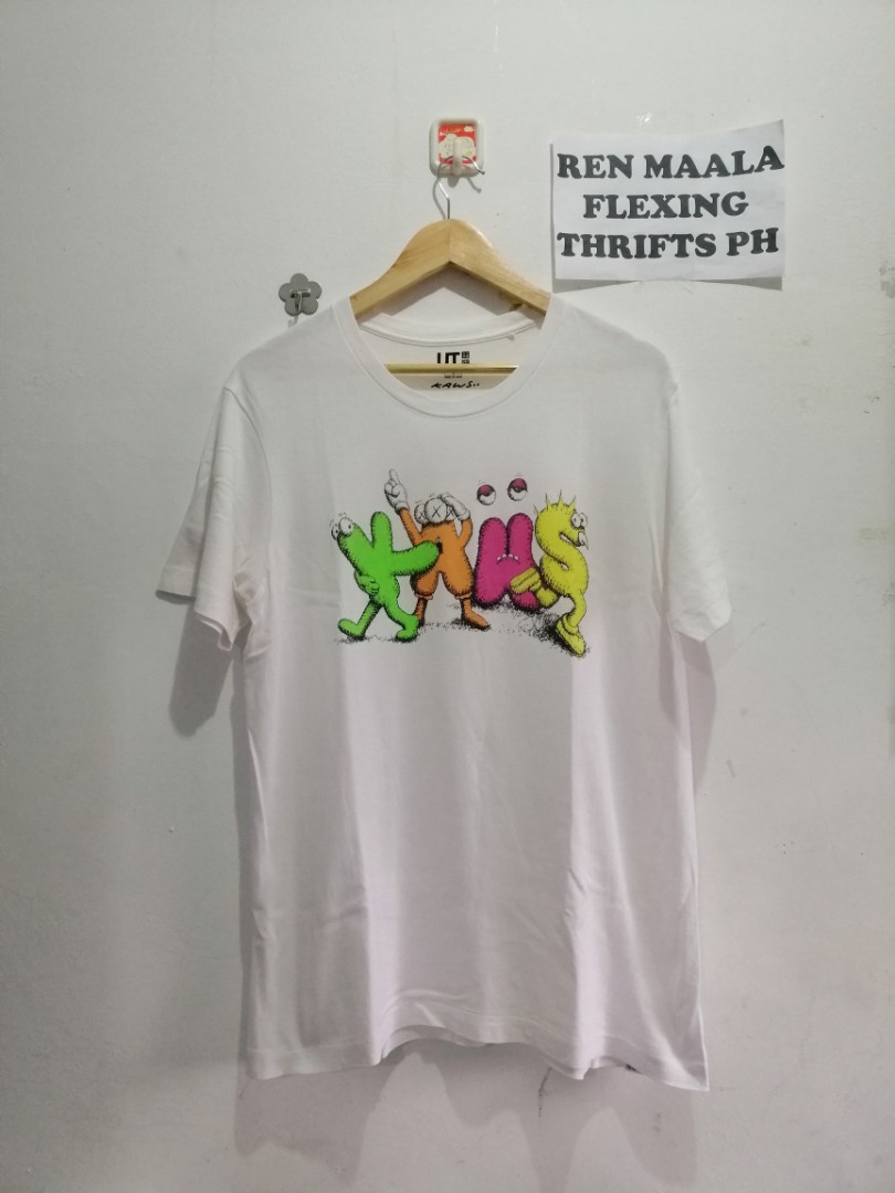 Tshirt Kaws x Uniqlo White size M International in Cotton  30397957