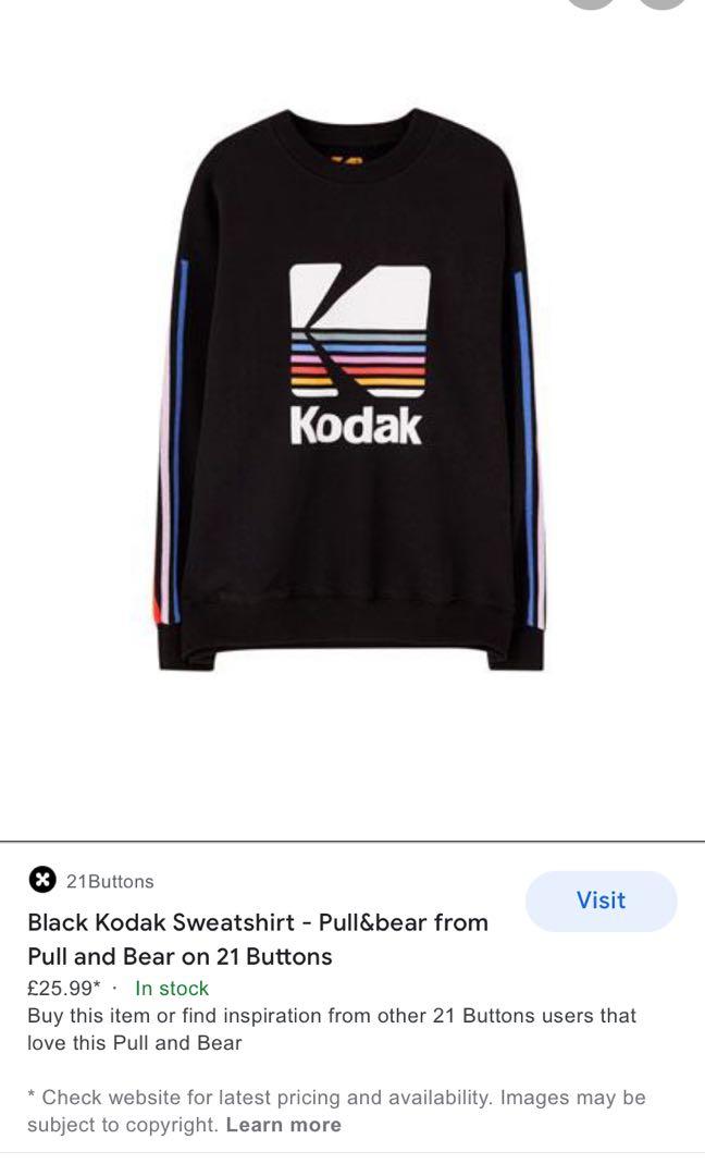 Kodak sweatshirt pull top and bear