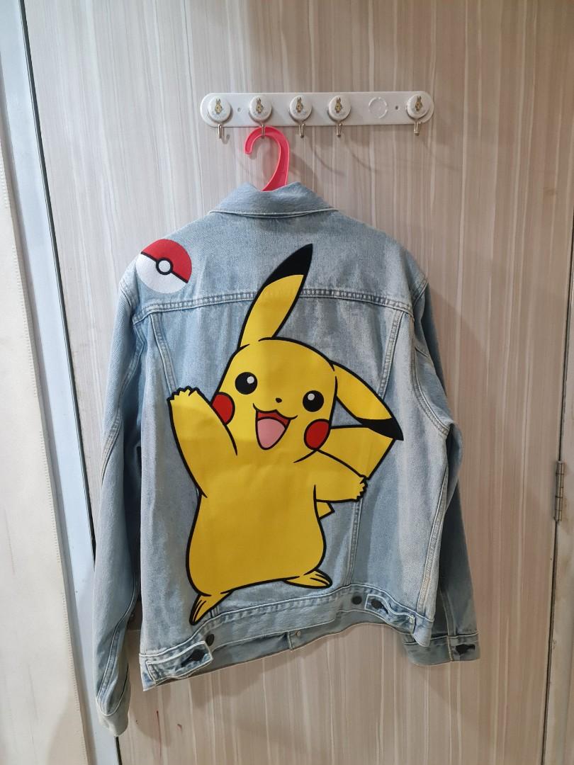 Levis X Pokemon Jacket, Fesyen Pria 