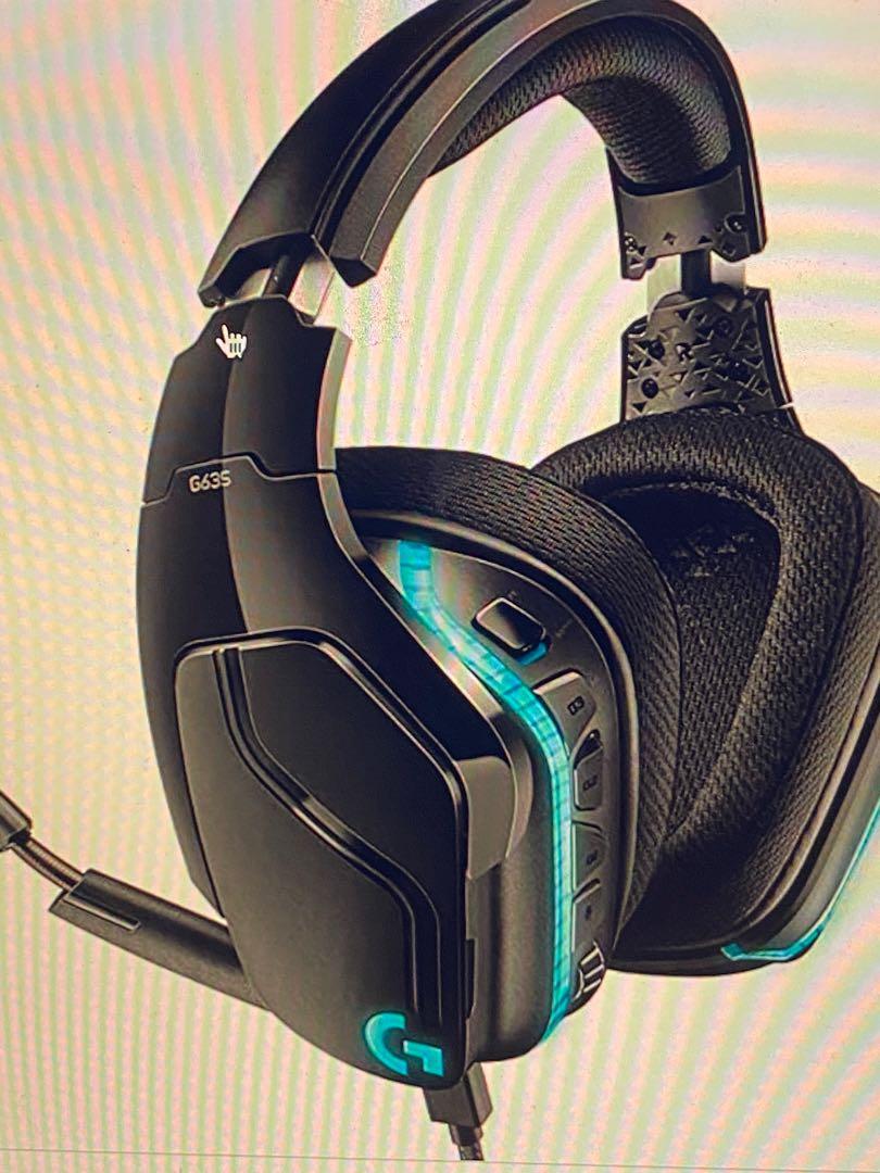 Logitech G635 DTS 7.1 Surround Sound Light sync RGB PC Gaming