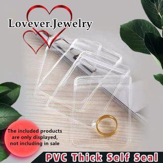 Lovever High-quality PVC Thick Self Seal Jewelry pouch 3 Size Bags, order quantity :20pcs,50pcs,100pcs material sealed, high transparency, thick, waterproof, reusable, jewelry bags, small gift bags, bank cards, ID storage bags.