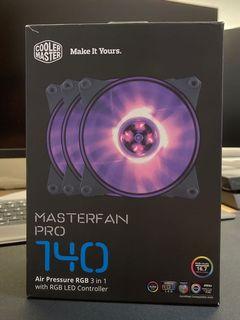 Masterfan Pro 140 Air Pressure 3-in-1 w/ RGB LED Controller