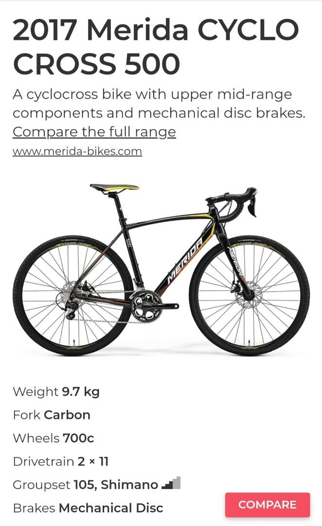 Merida cyclo cross 500 2017 outlet