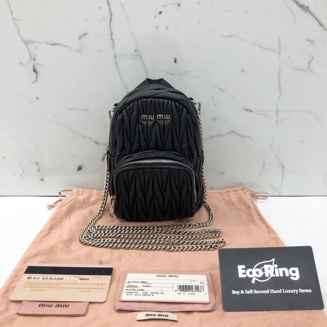 Miu miu top mini backpack