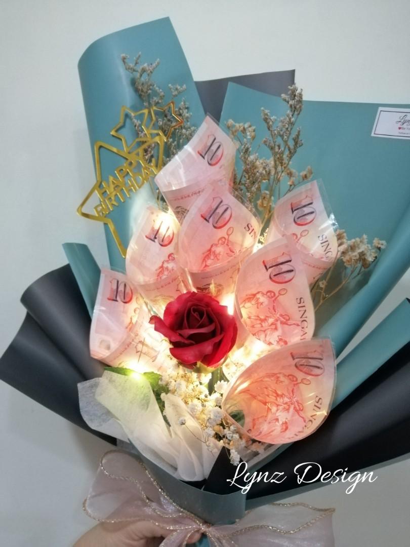 A money bouquet for the birthday - Patti Mae flower shop