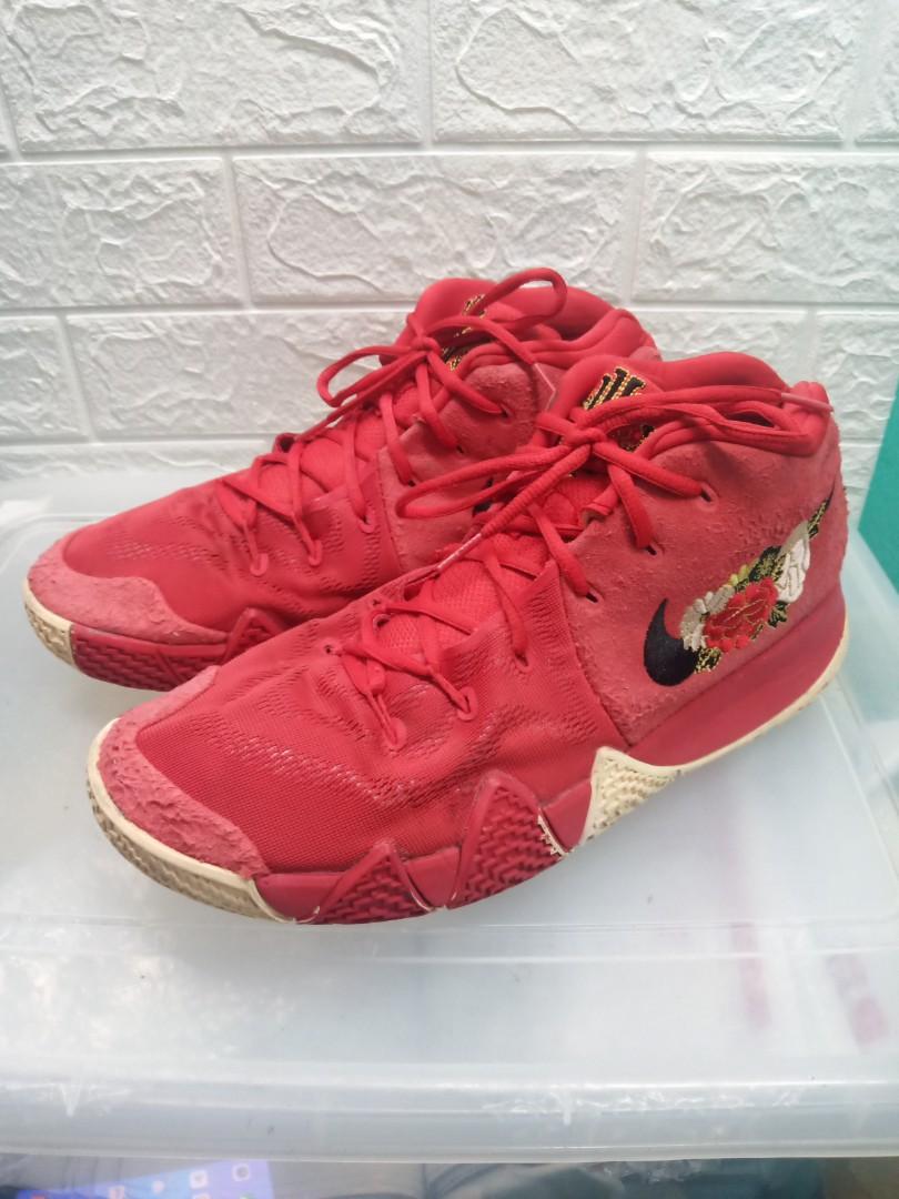kyrie 4 red and gold